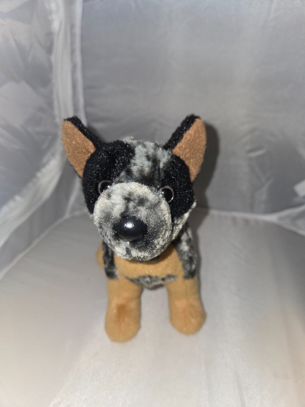 Douglas Clanger Australian Cattle Dog Plush Stuffed Animal Gray Brown Puppy 6"
